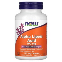 Альфа-ліпоєва кислота 100 мг Alpha Lipoic Acid NOW Foods Альфа-ліпоєва кислота 100 мг Alpha Lipoic Acid NOW Foods