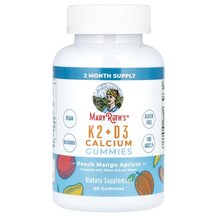 Вітаміни D3 K2 K2 + D3 Calcium Gummies Peach Mango and