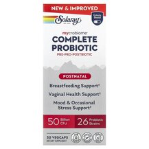 Mycrobiome Complete Probiotic Postnatal Пробиотики Solaray