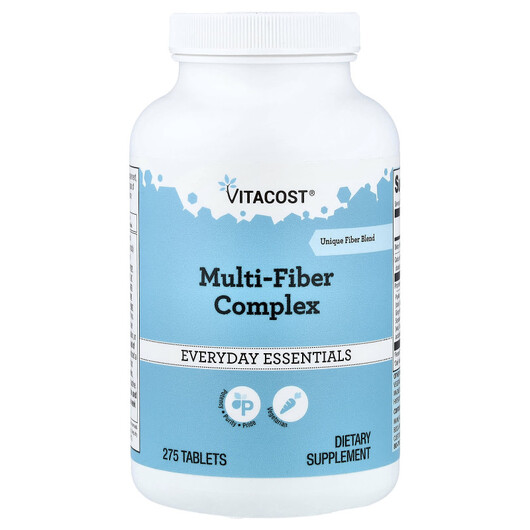 Основне фото товару Vitacost, Multi-Fiber Complex, Цукерки з клітковиною, 275 таблето