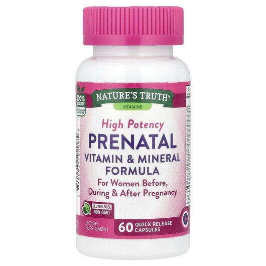 Основне фото товару Prenatal Vitamin & Mineral Formula High, Вітаміни для вагітни