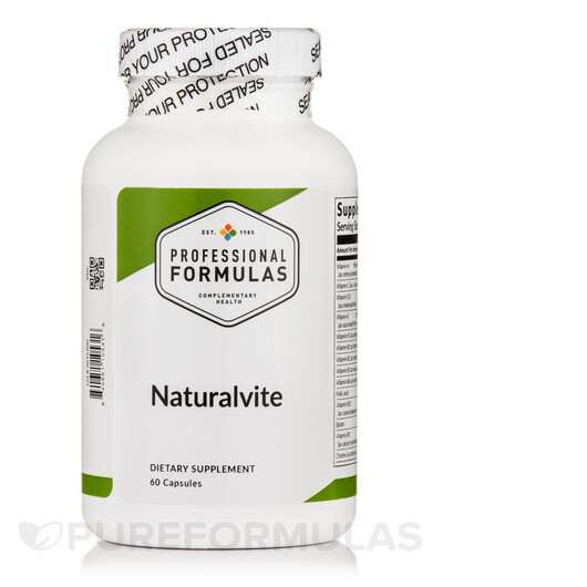 Основное фото товара Professional Formulas, Мультивитамины, Naturalvite, 60 капсул