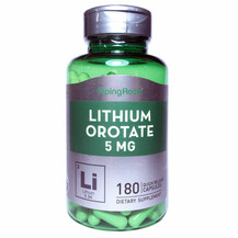 Lithium Orotate 5 mg Литий Оротат 5 мл Piping Rock