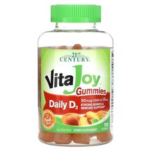 VitaJoy Gummies Daily D3 Peach 25 mcg 1000 IU Витамин D3 VitaJoy Gummies Daily D3 Peach 25 mcg 1000 IU Витамин D3