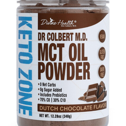 Основное фото товара Dr. Colbert M.D. MCT Oil Powder Dutch Chocolate Flavor Основное фото товара Dr. Colbert M.D. MCT Oil Powder Dutch Chocolate Flavor, MCT Масло