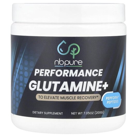 Основне фото товару NB Pure, Performance Glutamine+, L-Глутамін, 200 г