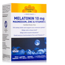 Мелатонін Melatonin 10 mg Magnesium Zinc & Vitamin C Мелатонін Melatonin 10 mg Magnesium Zinc & Vitamin C