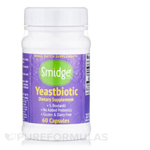Yeastbiotic Пробиотики Smidge 60 капсул Yeastbiotic Пробиотики Smidge 60 капсул