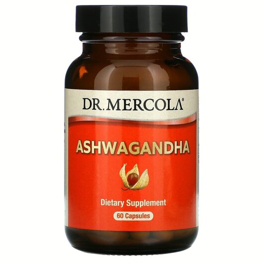 Основне фото товару Ashwagandha Основне фото товару Dr. Mercola, Ashwagandha, Ашваганда, 60 капсул