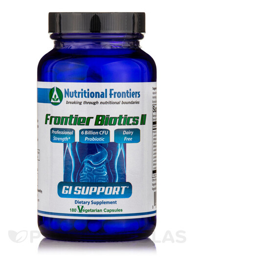 Основне фото товару Nutritional Frontiers, Frontier Biotics II, Пробіотики, 180 капсу