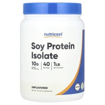 Протеїн Soy Protein Isolate Unflavored Nutricost 454 г