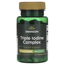 Triple Iodine Complex High Potency 12.5 mg Йод Swanson