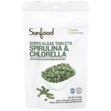 Суперфуд Spirulina & Chlorella Super Algae Tablets 250 mg