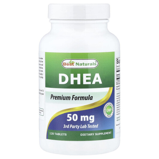 Основное фото товара DHEA 50 mg Основное фото товара Best Naturals, Поддержка гормонов, DHEA 50 mg, 120 таблеток