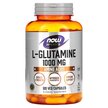 Фото товару L-Glutamine Double Strength 1000 mg Фото товару NOW Foods, L-Glutamine Double Strength, L-Глутамін, 120 капсул