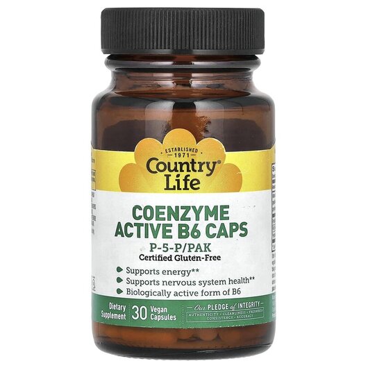 Основное фото товара Coenzyme Active B6 Caps P-5-P/PAK Основное фото товара Пиридоксал-5-фосфат, Coenzyme Active B6 Caps P-5-P/PAK, 30 капсул