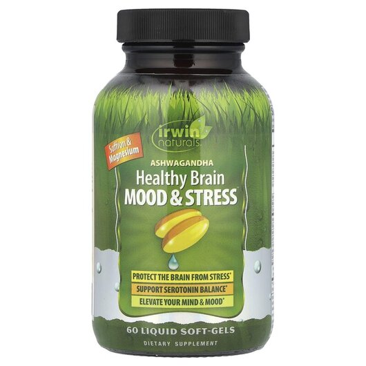 Основне фото товару Ashwagandha Healthy Brain Mood & Stress, Ашваганда, 60 капсул