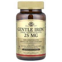 М'яке Залізо 25 мг Gentle Iron 25 mg Solgar 180 капсул М'яке Залізо 25 мг Gentle Iron 25 mg Solgar 180 капсул