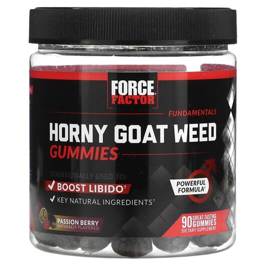 Основне фото товару Fundamentals Horny Goat Weed Passion Berry, Горянка, 90 таблеток