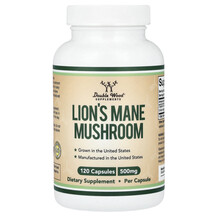 Гриби Левова Грива Lion's Mane Mushroom 500 mg Double Wood