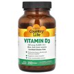 Фото товару Country Life, Vitamin D3 5000 IU, Вітамін D3, 200 капсул
