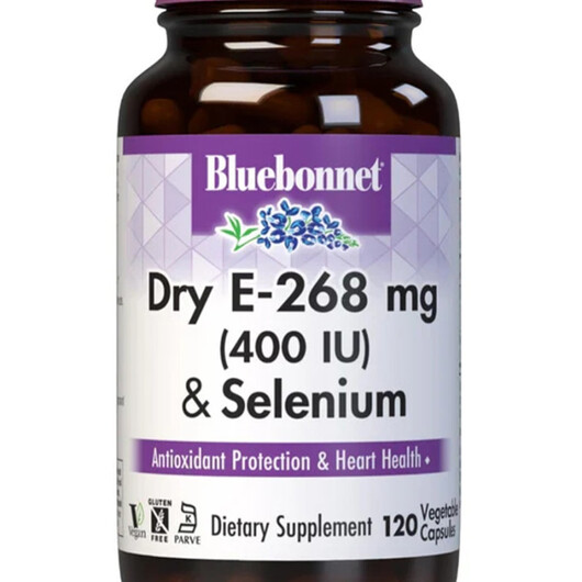 Основне фото товару Dry E-268 mg Основне фото товару Bluebonnet Nutrition, Dry E-268 mg, Вітамін E Токофероли, 268 мг