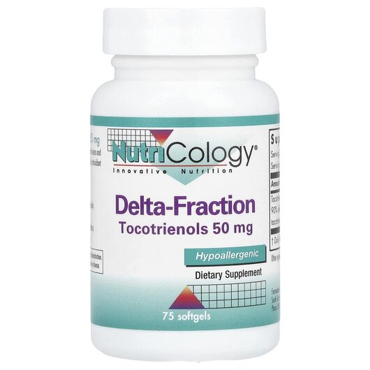 Основное фото товара Токотриенолы, Delta-Fraction Tocotrienols 50 mg, 75 капсул
