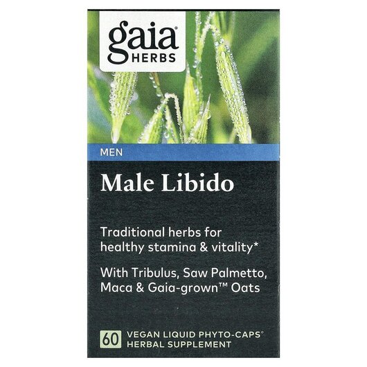 Основное фото товара Gaia Herbs, Поддержка Либидо, Men Male Libido, 60 капсул