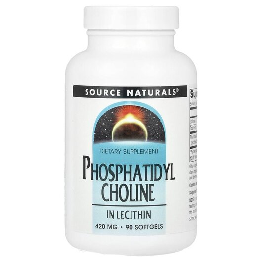 Основное фото товара Source Naturals, Фосфатидилхолин, Phosphatidyl Choline, 90 капсул
