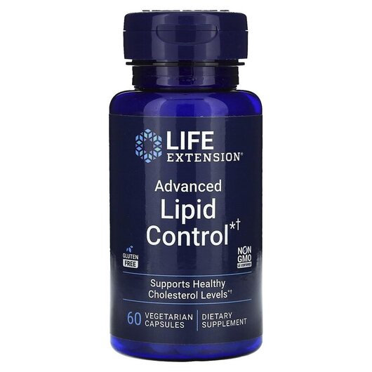 Основне фото товару Advanced Lipid Control, Підтримка холестерину, 60 капсул