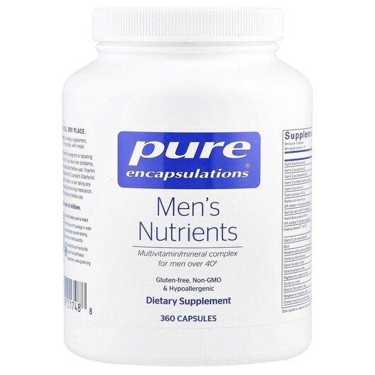 Основное фото товара Men's Nutrients Основное фото товара Pure Encapsulations, Витамины для мужчин, Men's Nutrients, 3