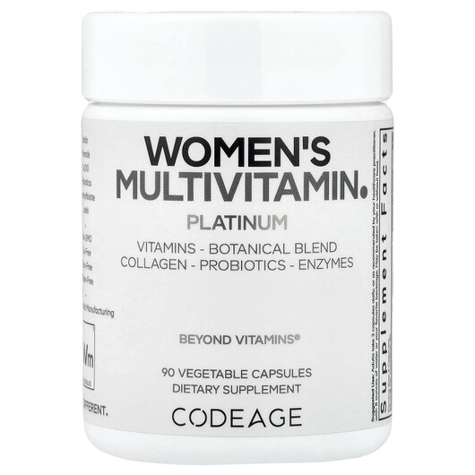 Основне фото товару CodeAge, Women's Multivitamin Platinum, Вітаміни для жінок, 