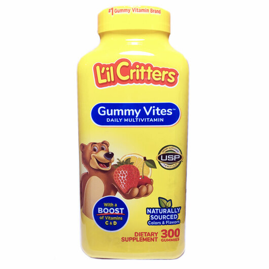 Основное фото товара L'il Critters, Витамины для детей, Gummy Vites, 300 таблеток