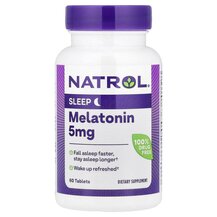 Melatonin Extra Strength 5 mg Мелатонин Natrol 60 таблеток