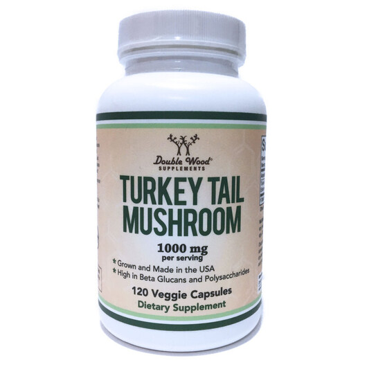 Основное фото товара Turkey Tail Mushroom 1000 mg Основное фото товара Грибы Хвост Индейки, Turkey Tail Mushroom 1000 mg, 120 капсул