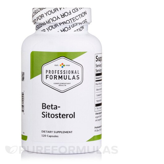 Основное фото товара Professional Formulas, Бета-Ситостерол, Beta-Sitosterol, 120 капс