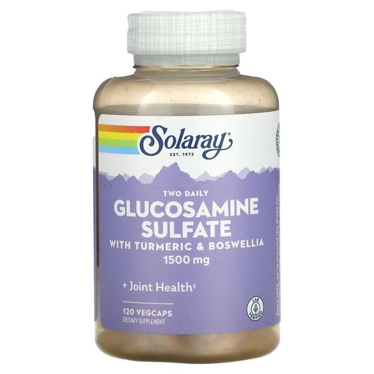 Основное фото товара Solaray, Глюкозамин и Хондроитин, Two Daily Glucosamine, 120 капс