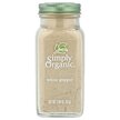 Фото товару Simply Organic, White Pepper, Спеції, 81 г