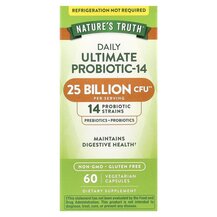 Ultimate Probiotic-14 Пробиотики Nature's Truth 60 капсул