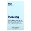 Фото товару Beauty HA-Hyaluronic Acid Фото товару Her Own, Beauty HA-Hyaluronic Acid, Гіалуронова кислота, 60 капсу
