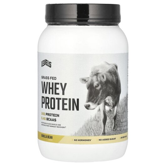 Основне фото товару Grass Fed Whey Protein Powder Vanilla Bean Основне фото товару Grass Fed Whey Protein Powder Vanilla Bean, Протеїн Ізолят, 907 г