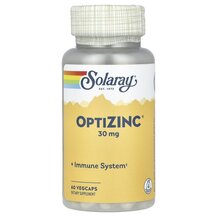 OptiZinc 30 mg Цинк 30 мг Solaray 60 капсул