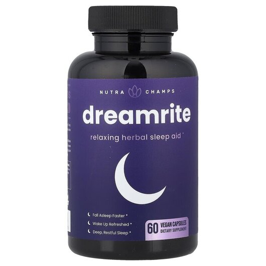 Основное фото товара NutraChamps, Поддержка сна, Dreamrite, 60 капсул