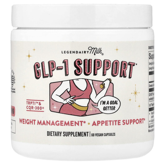 Основное фото товара Legendairy Milk, GLP-1 гормон, GLP-1 Support, 60 капсул