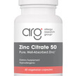 Фото товара Zinc Citrate Фото товара Allergy Research Group, Цинк Цитрат, Zinc Citrate, 60 капсул