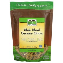 Real Food Whole Wheat Sesame Sticks САМє NOW Foods 255 г Real Food Whole Wheat Sesame Sticks САМє NOW Foods 255 г