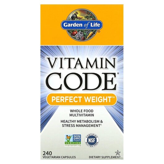 Основное фото товара Garden of Life, Контроль веса, Vitamin Code Perfect Weight, 240 к