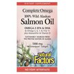 Фото товару 100% Wild Alaskan Salmon Oil 1300 mg Фото товару Natural Factors, Salmon Oil, Олія з дикого лосося, 180 капсул