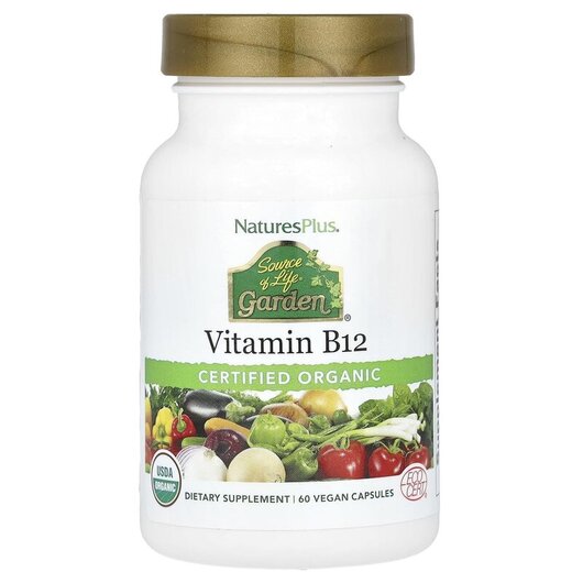 Основное фото товара Source of Life Garden Certified Organic Vitamin B12, Витамин B, 6