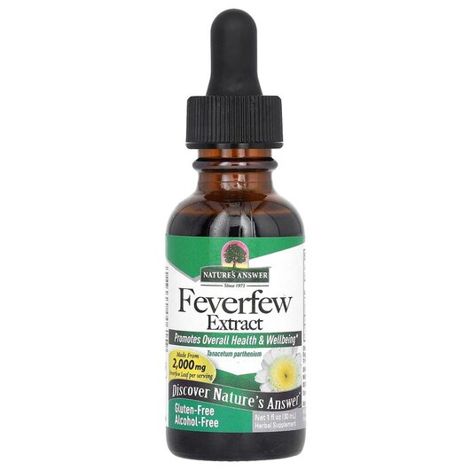Основное фото товара Feverfew Extract Alcohol-Free 2000 mg Основное фото товара Пиретрум, Feverfew Extract Alcohol-Free 2000 mg, 30 мл